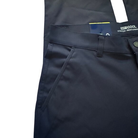 32 Degrees Cool Mens 32X29 Navy Blue Stretch Performance Regular Fit Pants Chino - Picture 3 of 8
